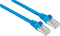 Intellinet 740913 RJ45 Netwerkkabel, patchkabel CAT 6A S/FTP 3.00 m Blauw Folie afscherming, Afscherming gevlochten, Af