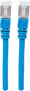 Intellinet 740913 RJ45 Netwerkkabel, patchkabel CAT 6A S/FTP 3.00 m Blauw Folie afscherming, Afscherming gevlochten, Af