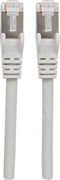 Intellinet 740920 RJ45 Netwerkkabel, patchkabel CAT 6A S/FTP 5.00 m Grijs Folie afscherming, Afscherming gevlochten, Af
