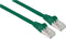 Intellinet 740968 RJ45 Netwerkkabel, patchkabel CAT 6A S/FTP 5.00 m Groen Folie afscherming, Afscherming gevlochten, Af