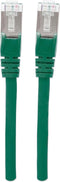 Intellinet 740968 RJ45 Netwerkkabel, patchkabel CAT 6A S/FTP 5.00 m Groen Folie afscherming, Afscherming gevlochten, Af