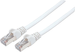 Intellinet 741408 RJ45 Netwerkkabel, patchkabel CAT 6a (losse kabel CAT 7) S/FTP 5.00 m Wit Halogeenvrij 1 stuk(s)