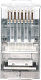 Intellinet Intellinet pak 100 stuks Cat5e RJ45 modulaire stekker STP 3-punts ader koppeling voor massieve draad 100 stekker in de beker 790574 Krimpcontact