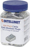 Intellinet Intellinet pak 100 stuks Cat5e RJ45 modulaire stekker STP 3-punts ader koppeling voor massieve draad 100 stekker in de beker 790574 Krimpcontact