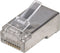 Intellinet Intellinet verpakking van 100 stuks Cat5e modulaire RJ45-stekkers STP 2-voudige klem voor gevlochten draad 1