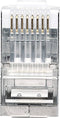 Intellinet Intellinet verpakking van 100 stuks Cat5e modulaire RJ45-stekkers Pro Line STP 3-voudige klem voor gevlochte