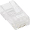 Intellinet Intellinet verpakking van 100 stuks Cat5e modulaire RJ45-stekker UTP 2-voudige klem voor gevlochten draad 10