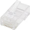 Intellinet Intellinet verpakking van 100 stuks Cat5e modulaire RJ45-stekker UTP 2-voudige klem voor gevlochten draad 10