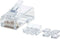 Intellinet Intellinet verpakking van 80 stuks Cat6A modulaire RJ45-stekkers Pro Line UTP 3-voudige klem voor massieve d
