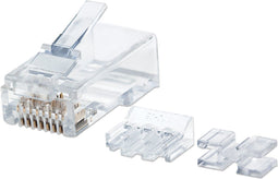 Intellinet Intellinet verpakking van 80 stuks Cat6A modulaire RJ45-stekkers UTP 3-voudige klem voor massieve draad 80 s