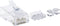 Intellinet Intellinet verpakking van 80 stuks Cat6A modulaire RJ45-stekkers UTP 3-voudige klem voor massieve draad 80 s