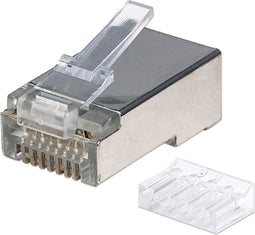 Intellinet Intellinet verpakking van 90 stuks Cat6 modulaire RJ45-stekkers Pro Line STP 3-voudige klem voor gevlochten
