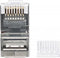 Intellinet Intellinet verpakking van 90 stuks Cat6 modulaire RJ45-stekkers Pro Line STP 3-voudige klem voor gevlochten