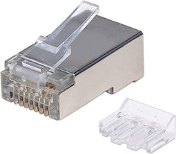 Intellinet Intellinet verpakking van 90 stuks Cat6A modulaire RJ45-stekkers STP 3-voudige klem voor massieve draad 90 s