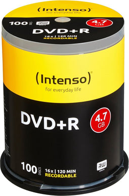 Intenso 4111156 DVD+R disc 4.7 GB 100 stuk(s) Spindel