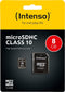 Intenso 8GB Micro SDHC 8GB Micro SDHC Class 10 flashgeheugen