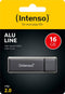 (Intenso) Alu Line USB-stick - 16GB - USB 2.0 - antraciet