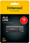 (Intenso) Alu Line USB-stick - 16GB - USB 2.0 - antraciet
