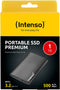 (Intenso) Portable SSD Premium 1 TB Externe SSD - 1TB - USB 3.2 - zwart aluminium