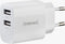 (Intenso) W24AA 24W USB-A lichtnetadapter - 2x USB-A - 1x USB-A - wit (7802412)