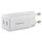 (Intenso) W40CC 40W USB-C GaN lichtnetadapter - 2x USB-C - GaN - wit (7804012)