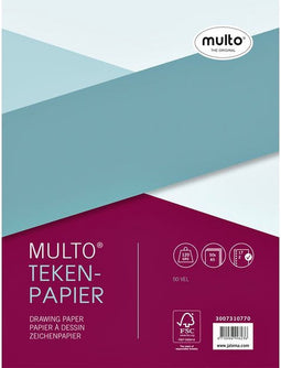 Interieur Multo 17R tekenpapier 120gr 50vel | 5 stuks