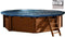 Interline Zwembad Interline winterafdekking voor houten zwembaden - 8,40 x 4,90 m ovaal