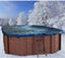 Interline Zwembad Interline winterafdekking voor houten zwembaden - 8,40 x 4,90 m ovaal