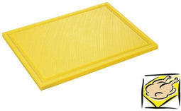 Interlux Snijplaat met sapgoot - 325x265x15mm - Geel