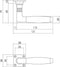 Intersteel Deurbeslag set toiletslot 63/8 rvs met deurkruk Ton basic en WC-sluiting nikkel mat