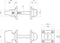 Intersteel Deurbeslag set toiletslot 63/8 rvs met deurkruk Ton basic en WC-sluiting nikkel