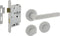 Intersteel Deurbeslag set toiletslot 63/8mm wit met deurkruk Bastian en WC-sluiting wit
