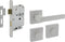 Intersteel Deurbeslag set toiletslot 63/8mm wit met deurkruk Hera en WC-sluiting wit