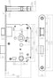Intersteel Deurbeslag set toiletslot 63/8mm zwart met deurkruk Bastian vierkant en WC-sluiting antraciet grijs
