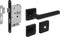 Intersteel Deurbeslag set toiletslot 63/8mm zwart met deurkruk Broome en WC-sluiting zwart