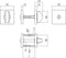 Intersteel Deurbeslag set toiletslot 63/8mm zwart met deurkruk Denham en WC-sluiting zwart