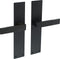 Intersteel Deurkruk Amsterdam met schild 250x55x2mm blind zwart