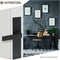 Intersteel Deurkruk Amsterdam met schild 250x55x2mm blind zwart