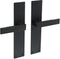 Intersteel Deurkruk Amsterdam met schild 250x55x2mm blind zwart