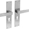 Intersteel Deurkruk Amsterdam met schild 250x55x2mm profielcilindergat 55mm rvs geborsteld