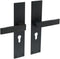 Intersteel Deurkruk Amsterdam met schild 250x55x2mm profielcilindergat 55mm zwart