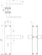 Intersteel Deurkruk Amsterdam met schild 250x55x2mm sleutelgat 56mm rvs geborsteld