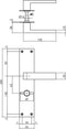 Intersteel Deurkruk Amsterdam met schild WC63/8 rvs geborsteld