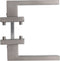 Intersteel Deurkruk Amsterdam op vierkante massieve rozet 53x53x10 mm rvs geborsteld achterdeurbeslag