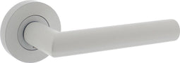 Intersteel Deurkruk Bastian op ronde rozet ø52x10mm wit