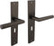 Intersteel Deurkruk Bastian op schild 245x45 mm sleutelgat 56 mm antracietgrijs