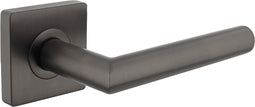 Intersteel Deurkruk Bastian op vierkante rozet 55x55x10mm antracietgrijs