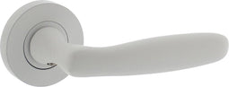 Intersteel Deurkruk Bjorn op ronde rozet ø52x10 mm wit