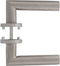 Intersteel Deurkruk Girona op rozet met 7 mm nok rvs geborsteld