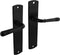 Intersteel Deurkruk Helena op schild 230x44 mm blind zwart